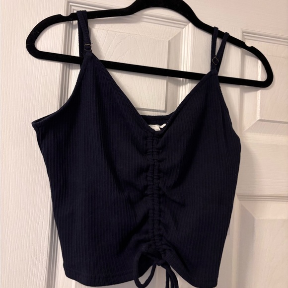 O’Neill Navy Ruched Top - Picture 1 of 4